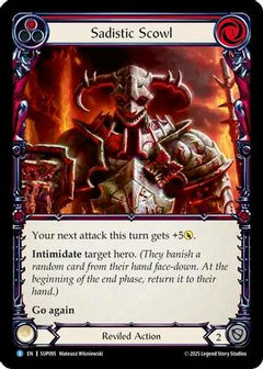 Sadistic Scowl (SUP095) [Super Slam] Rainbow Foil - Deck Out Gaming