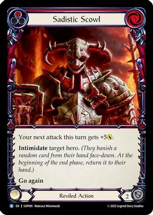Sadistic Scowl (SUP095) [Super Slam] - Deck Out Gaming