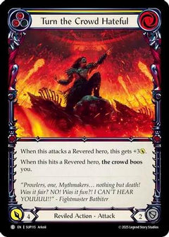 Turn the Crowd Hateful (Yellow) (SUP115) [Super Slam] - Deck Out Gaming