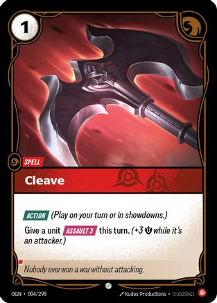 Cleave (004/298) [Origins] Foil - Deck Out Gaming