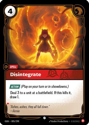Disintegrate (005/298) [Origins] Foil - Deck Out Gaming