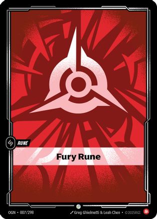 Fury Rune (007/298) [Origins] Foil - Deck Out Gaming