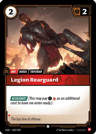 Legion Rearguard (010/298) [Origins] Foil - Deck Out Gaming