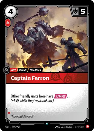 Captain Farron (015/298) [Origins] Foil