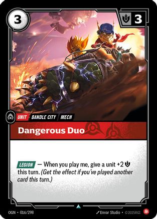Dangerous Duo (016/298) [Origins] Foil
