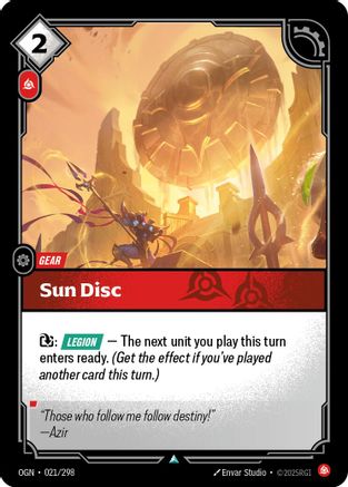 Sun Disc (021/298) [Origins] Foil