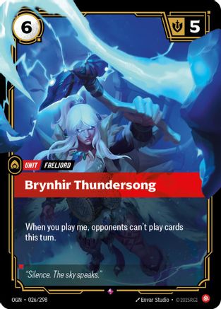 Brynhir Thundersong (026/298) [Origins] Foil