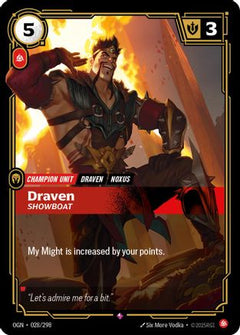 Draven - Showboat (028/298) [Origins] Foil - Deck Out Gaming