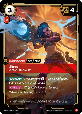 Jinx - Demolitionist (030/298) [Origins] Foil