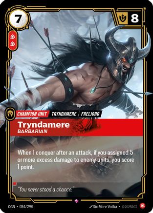 Tryndamere - Barbarian (034/298) [Origins] Foil - Deck Out Gaming