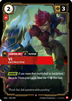Vi - Destructive (036/298) [Origins] Foil - Deck Out Gaming