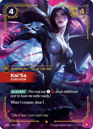 Kai'Sa - Survivor (039/298) [Origins] Foil - Deck Out Gaming