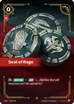 Seal of Rage (040/298) [Origins] Foil - Deck Out Gaming