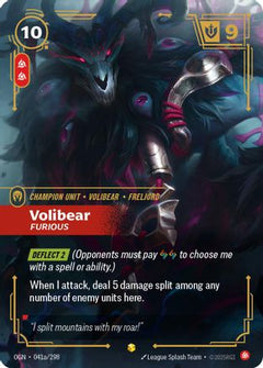 Volibear - Furious (Alternate Art) (041a/298) [Origins] Foil - Deck Out Gaming