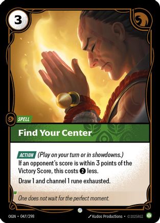 Find Your Center (047/298) [Origins] Foil - Deck Out Gaming