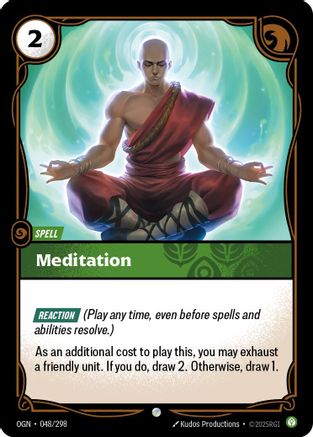 Meditation (048/298) [Origins] Foil - Deck Out Gaming