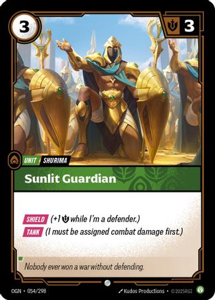 Sunlit Guardian (054/298) [Origins] Foil - Deck Out Gaming