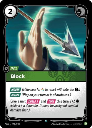 Block (057/298) [Origins] Foil - Deck Out Gaming