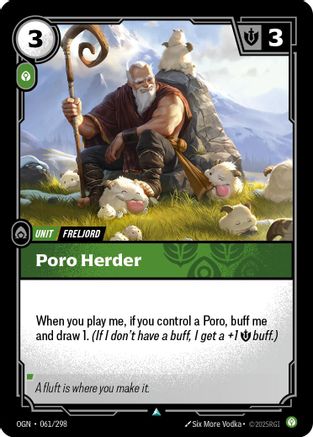 Poro Herder (061/298) [Origins] Foil - Deck Out Gaming