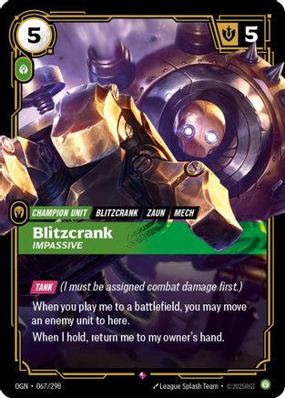 Blitzcrank - Impassive (067/298) [Origins] Foil - Deck Out Gaming