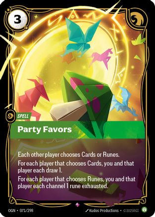 Party Favors (071/298) [Origins] Foil - Deck Out Gaming