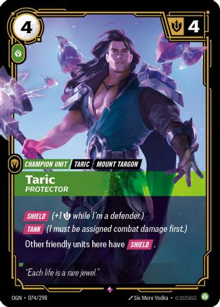 Taric - Protector (074/298) [Origins] Foil - Deck Out Gaming