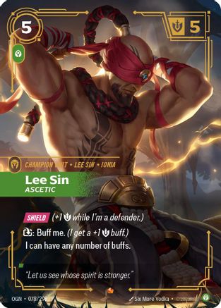 Lee Sin - Ascetic (078/298) [Origins] Foil - Deck Out Gaming