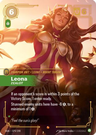 Leona - Zealot (079/298) [Origins] Foil - Deck Out Gaming