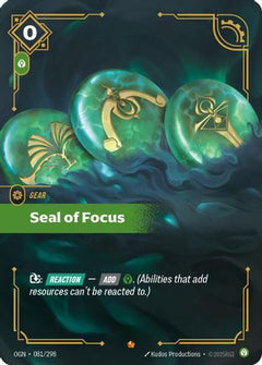 Seal of Focus (081/298) [Origins] Foil - Deck Out Gaming