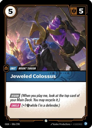 Jeweled Colossus (086/298) [Origins] Foil