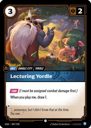 Lecturing Yordle (087/298) [Origins] - Deck Out Gaming