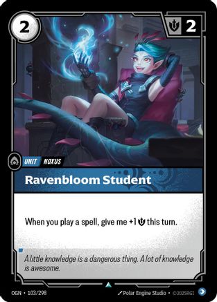 Ravenbloom Student (103/298) [Origins] Foil - Deck Out Gaming