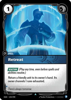 Retreat (104/298) [Origins] Foil - Deck Out Gaming