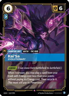 Kai'Sa - Evolutionary (112/298) [Origins] Foil - Deck Out Gaming