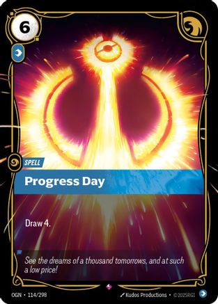 Progress Day (114/298) [Origins] Foil - Deck Out Gaming