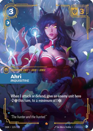 Ahri - Inquisitive (119/298) [Origins] Foil - Deck Out Gaming