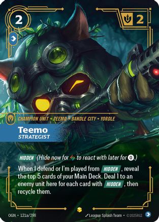 Teemo - Strategist (Alternate Art) (121a/298) [Origins] Foil