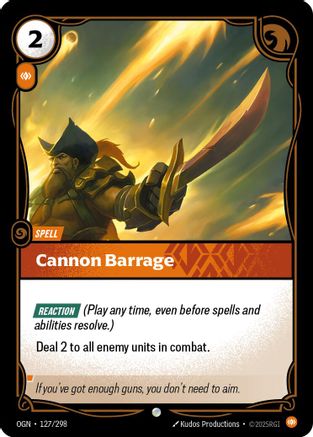 Cannon Barrage (127/298) [Origins] - Deck Out Gaming