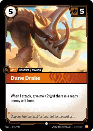 Dune Drake (131/298) [Origins] Foil - Deck Out Gaming
