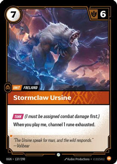Stormclaw Ursine (137/298) [Origins] Foil - Deck Out Gaming