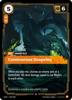 Carnivorous Snapvine (149/298) [Origins] Foil - Deck Out Gaming