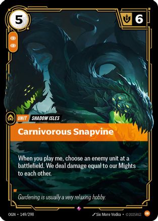 Carnivorous Snapvine (149/298) [Origins] Foil - Deck Out Gaming