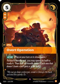 Overt Operation (153/298) [Origins] Foil - Deck Out Gaming