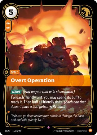 Overt Operation (153/298) [Origins] Foil - Deck Out Gaming