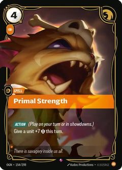 Primal Strength (154/298) [Origins] Foil - Deck Out Gaming