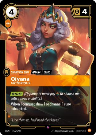 Qiyana - Victorious (155/298) [Origins] Foil - Deck Out Gaming