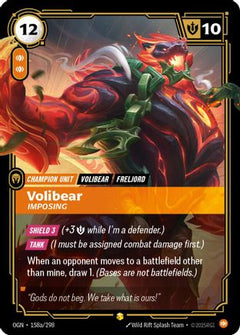 Volibear - Imposing (Alternate Art) (158a/298) [Origins] Foil - Deck Out Gaming