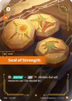 Seal of Strength (163/298) [Origins] Foil - Deck Out Gaming