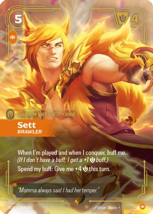 Sett - Brawler (164/298) [Origins] Foil
