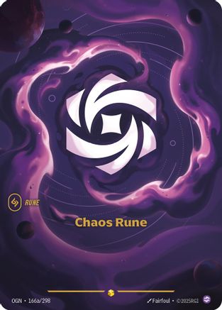 Chaos Rune (Alternate Art) (166a/298) [Origins] Foil - Deck Out Gaming